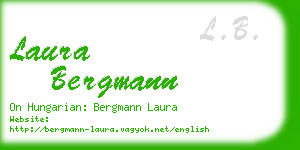 laura bergmann business card